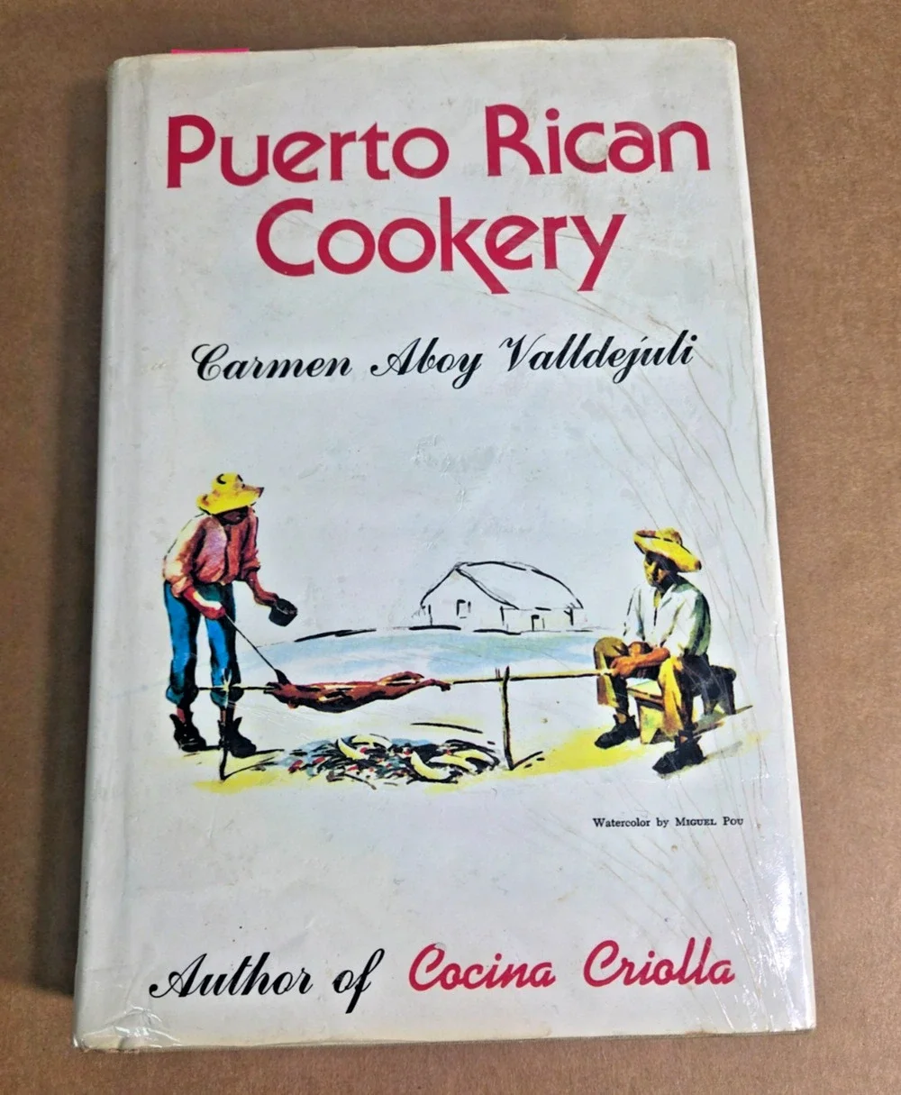 Vintage Puerto Rican Cookery Carmen Aboy Valldejuli 1989 Hardcover Cookbook